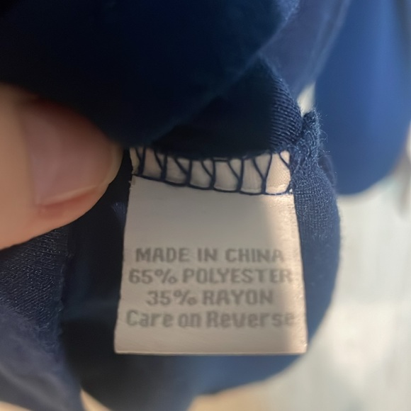 Top of the world navy blue lightweight hoodie women’s M US Army logo sparkly NEW - Picture 6 of 7